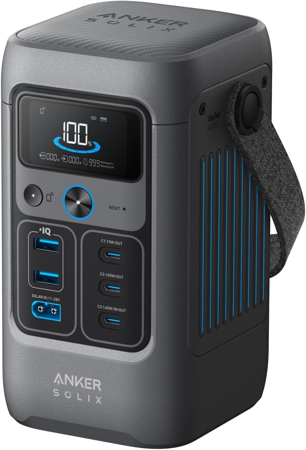 71Ouu2A29eL._AC_SL1500_ Anker SOLIX C200 DC Power Bank Station, 192Wh Portable Power Station, LiFePO4 Battery, 200W Solar Generator, for Outdoor Camping, Traveling, and Emergencies (No Wall Charger Included) - Image 1