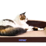 70 cm Brown Cat Scratch Board – Durable Recyclable Cardboard with Catnip
