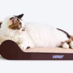83 cm Brown Cat Scratch Board – Durable Recyclable Cardboard with Catnip