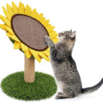 Sunflower Cat Scratching Post with Sisal