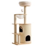 134cm Aura Cozy Loft Solid Wood Cat Tower