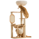 139cm Sierra Stretch & Scratch Solid Wood Cat Tower