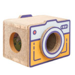 60cm Retro Camera Design Cardboard Cat House – Indoor Cats