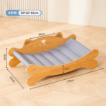 Cool Cat Lounge Scratcher Bed – 2-in-1 Cooling Cushion & Claw Care Surface