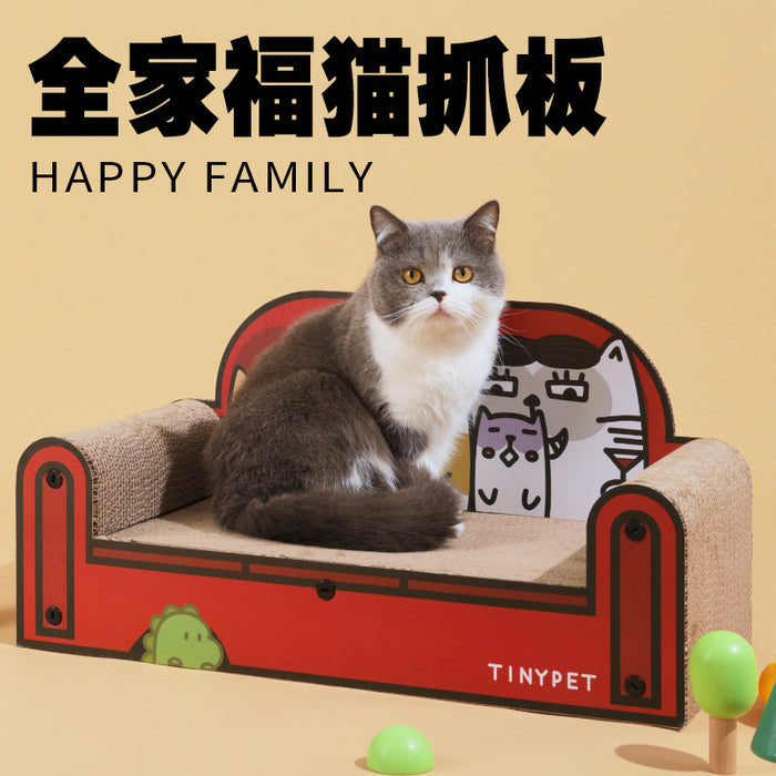 e22aba7276da215ae5c6cbc2b3968ea0_700x700 TINYPET Happy Family Sofa Cat Scratcher - Size L - Image 1