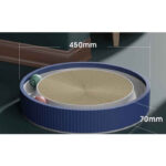 Interactive Cat Scratching Board with Ball & Scratch Bowl (Blue/ XL)