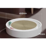 Interactive Cat Scratching Board with Ball & Scratch Bowl (White/ XL)