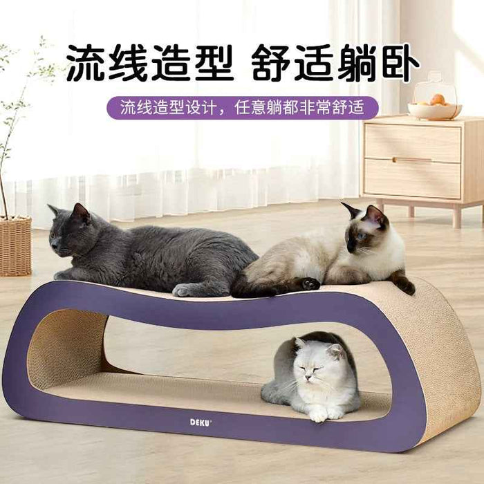 sg-11134207-7rdyv-mbovlztgxlwa00_700x700 Large 100cm Pillow Shaped Cat Scratch Board Durable Cat Bed and Scratcher - Image 1